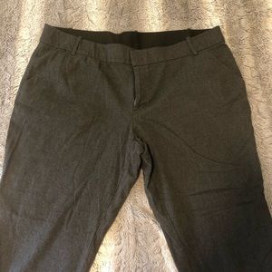 Grey Business Casual Ankle Pants